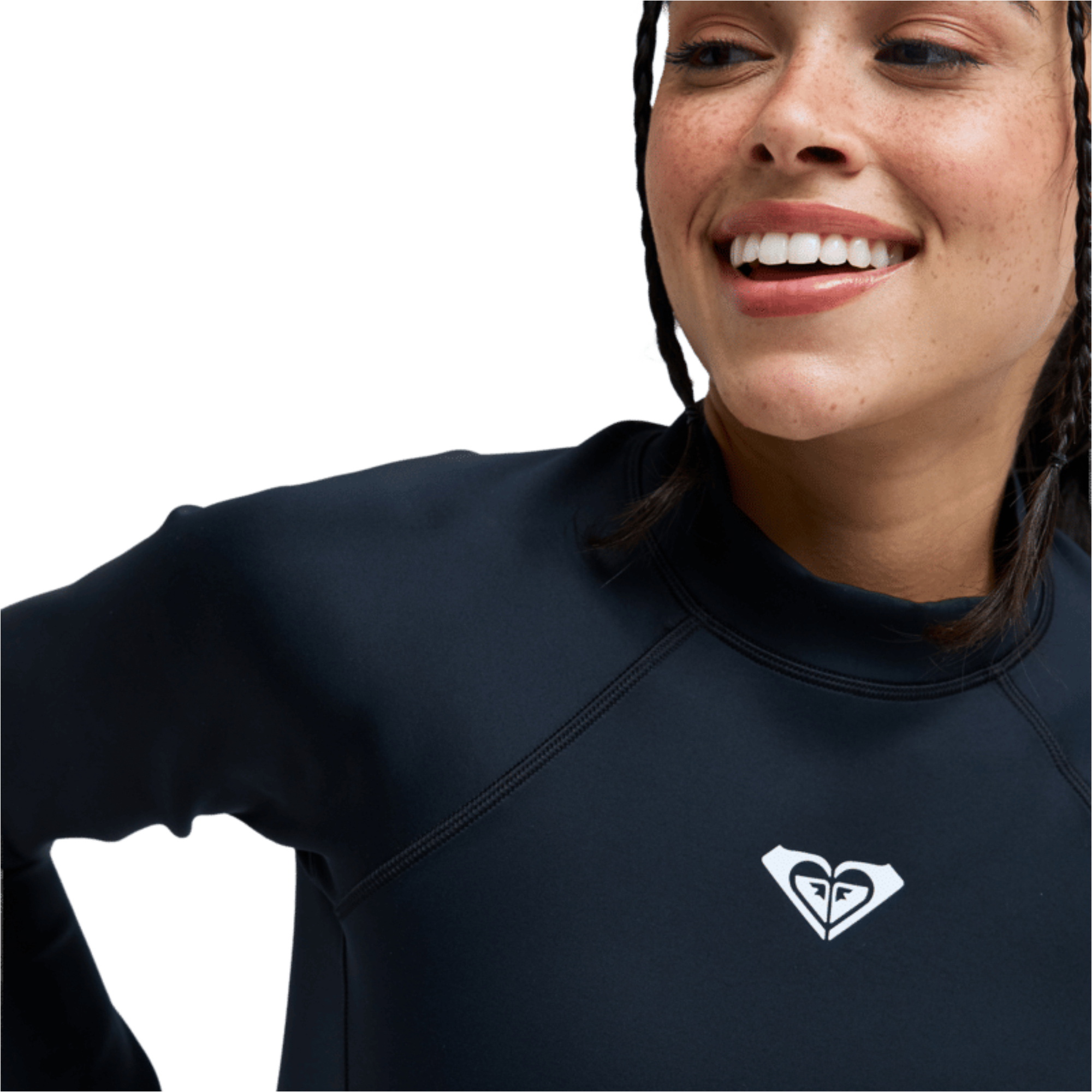 2026 Roxy Womens Pro Surf Long Sleeve Surf Suit ERJWR03930 - Anthracite Popiscus